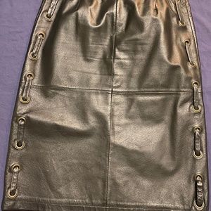 Black Leather Skirt